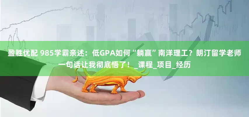 盈胜优配 985学霸亲述：低GPA如何“躺赢”南洋理工？朗汀留学老师一句话让我彻底悟了！_课程_项目_经历